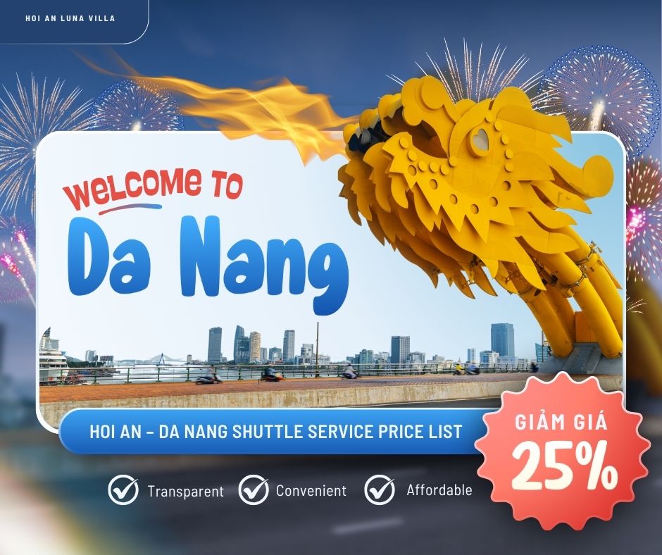 Hoi An – Da Nang Shuttle Service Price List